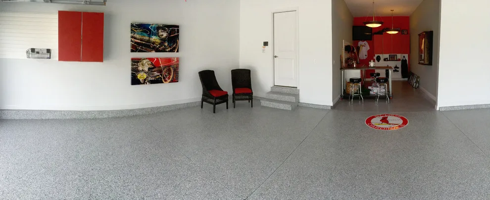 Cardinal Pride: Garage Flooring in St. Louis, MO by Decorative Concrete Resurfacing - Photo 3