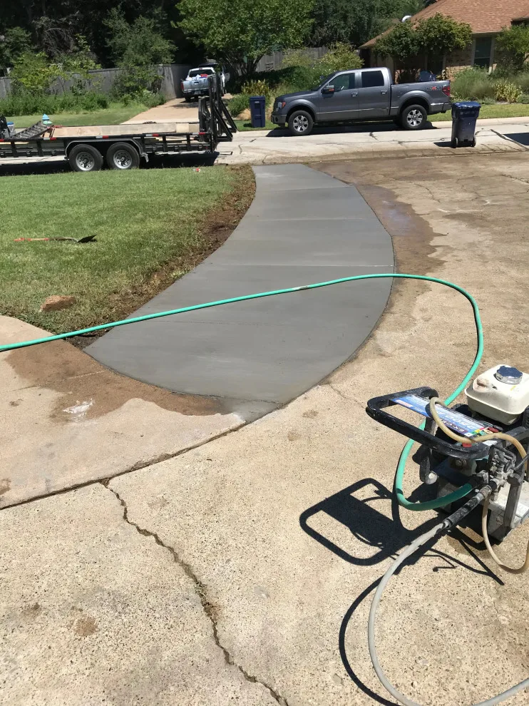 Stamped Concrete Pool Deck and Driveway Expansion by Crest Concrete - Photo 2