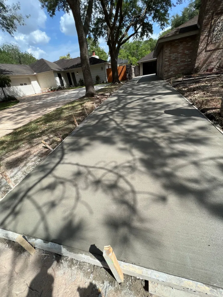 Stamped Patio Driveway by Flores Concrete - Photo 8