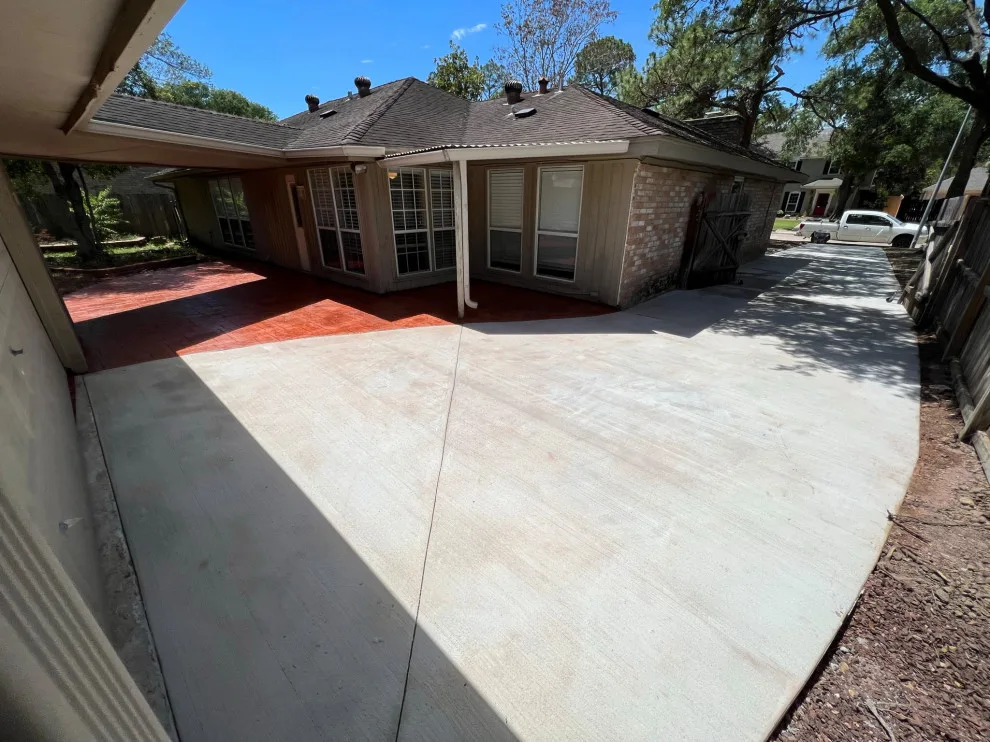 Stamped Patio Driveway by Flores Concrete - Photo 13