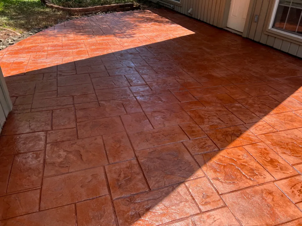 Stamped Patio Driveway by Flores Concrete - Photo 42