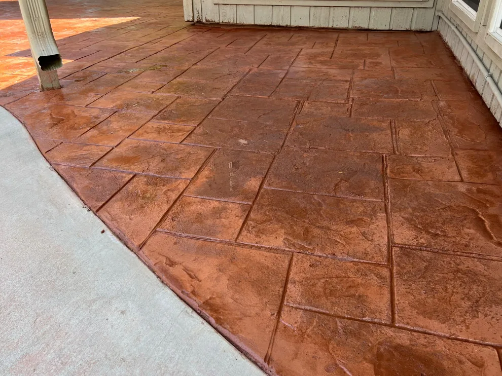 Stamped Patio Driveway by Flores Concrete - Photo 21