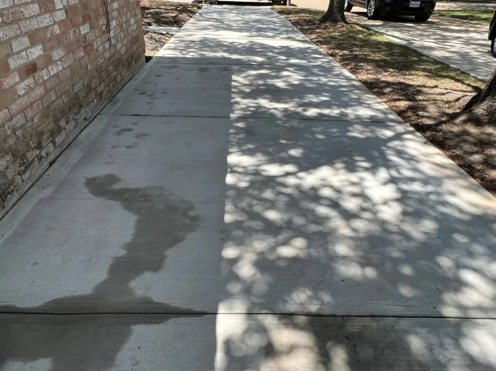 Stamped Patio Driveway by Flores Concrete - Photo 2