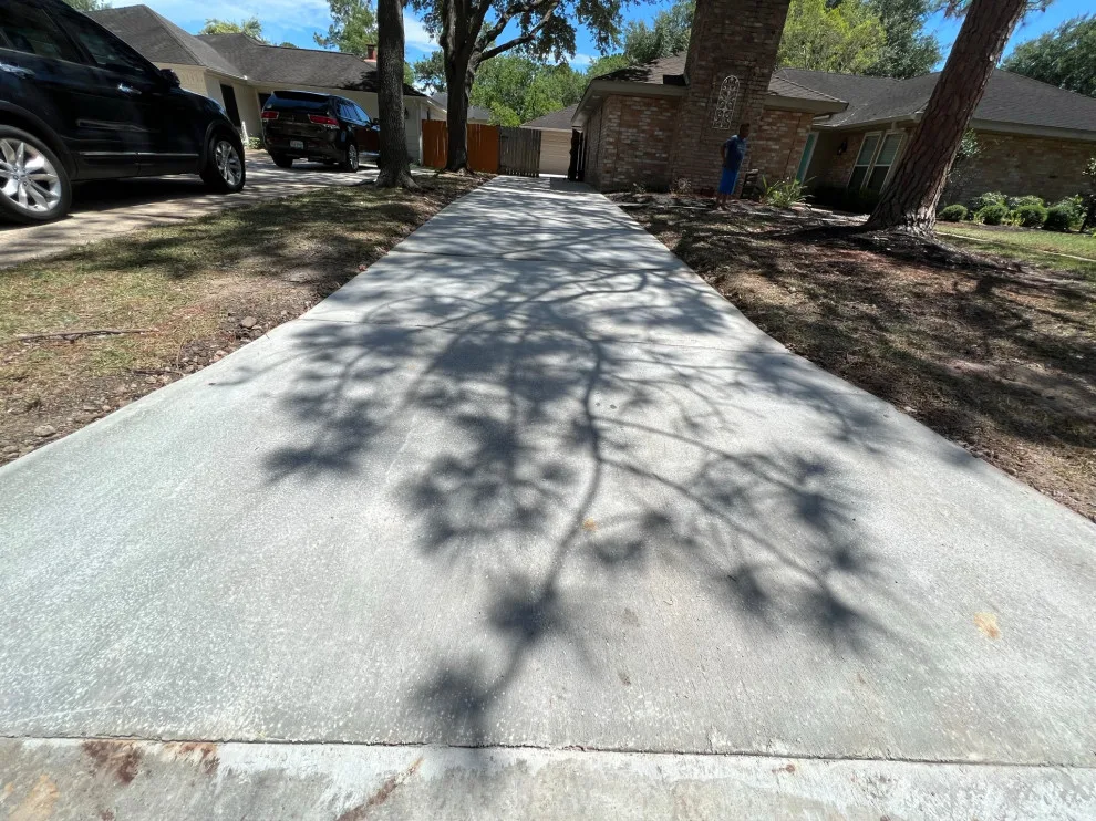 Stamped Patio Driveway by Flores Concrete - Photo 10