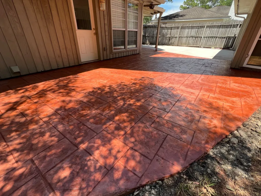 Stamped Patio Driveway by Flores Concrete - Photo 31