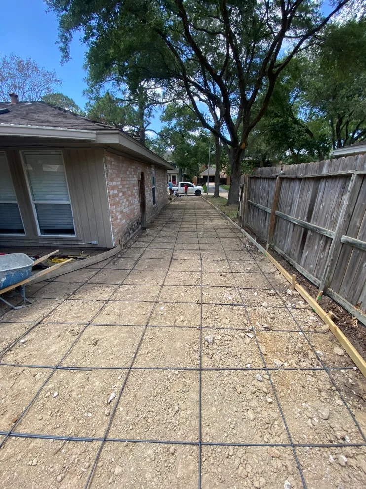 Stamped Patio Driveway by Flores Concrete - Photo 9