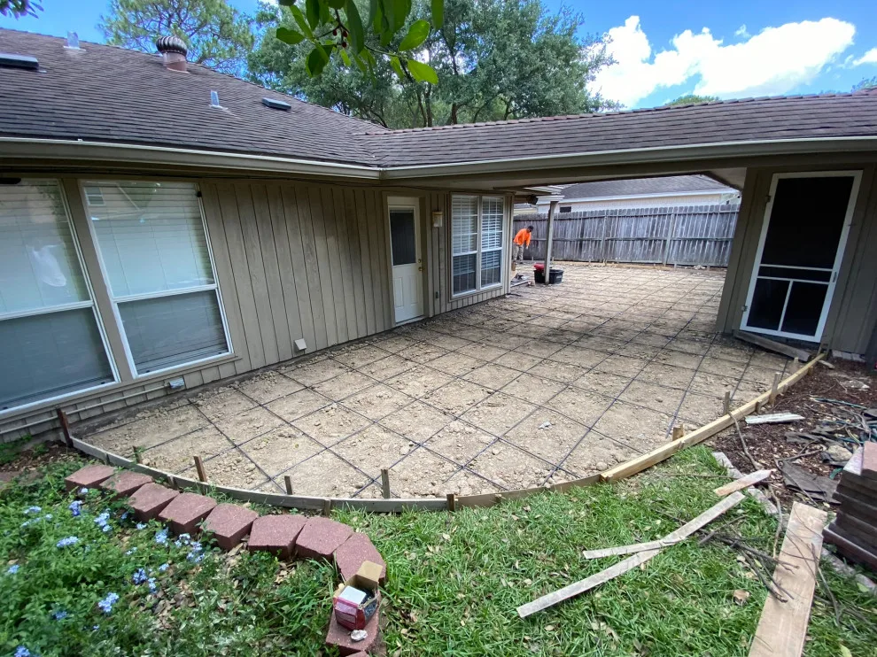 Stamped Patio Driveway by Flores Concrete - Photo 44