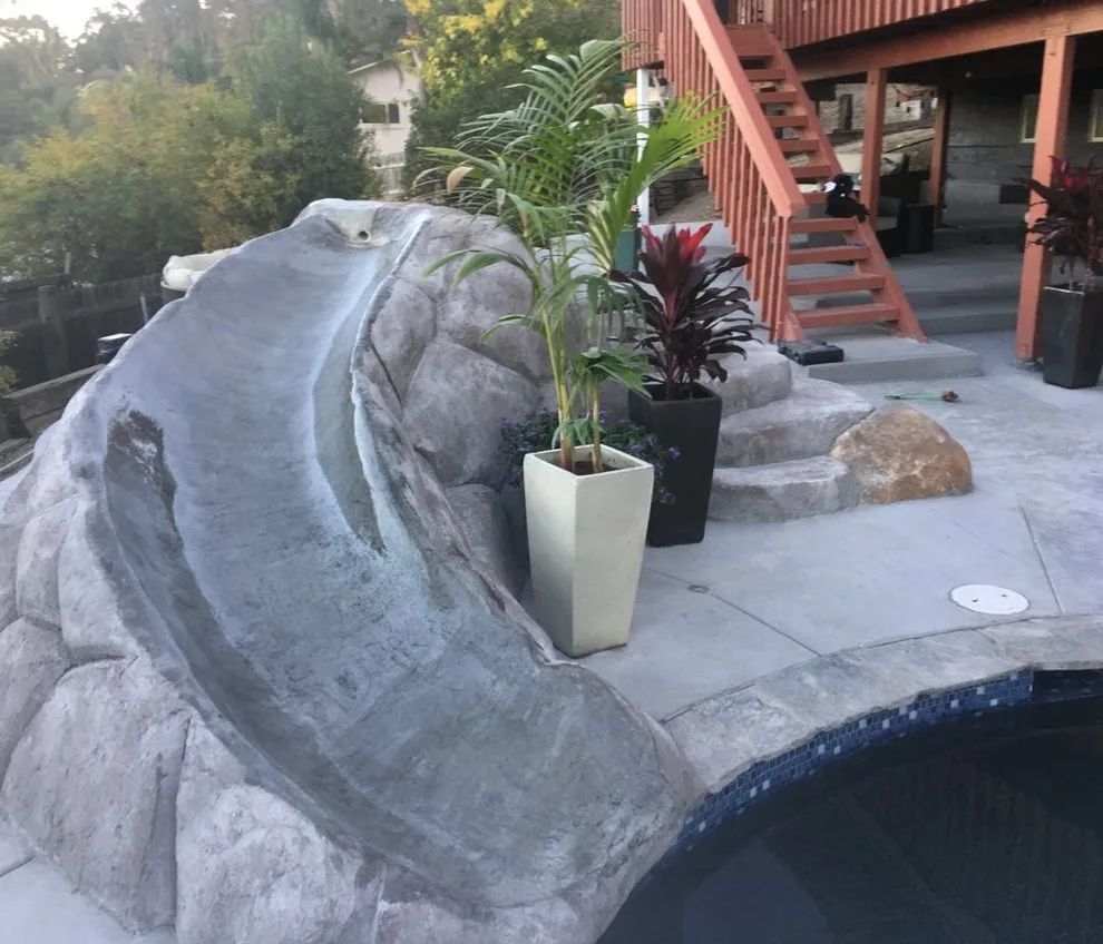 El Cajon Swimming Pool with Waterslide by United Concrete - Photo 6