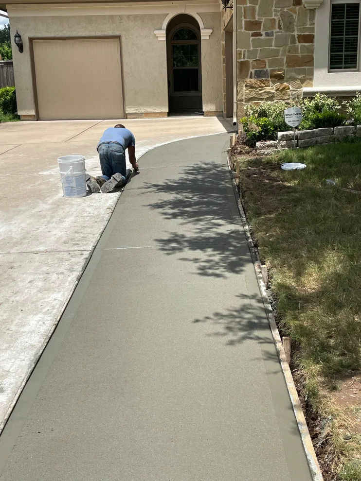 Sidewalk and Driveway Extension by Flores Concrete - Photo 10