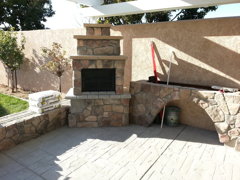 Open-Air Hearth by Brickhouse Masonry And Concrete Designs - Photo 2