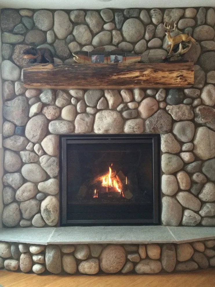 Stone Hearth Fireplace by Martell Custom Stone LLC - Photo 5