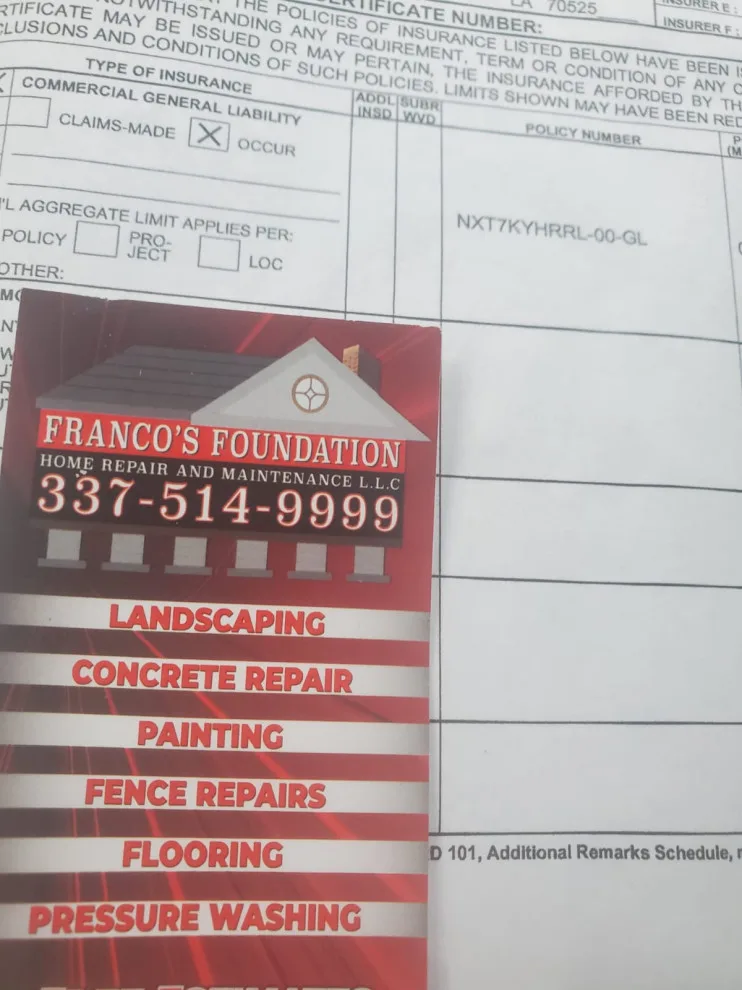 Franco's Foundation and Maintenance Company by Francos Foundation And Maintenance LLC - Photo 29