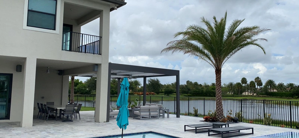 MODERN ALUMINUM PERGOLA by The Landscaping People, Inc. - Photo 6