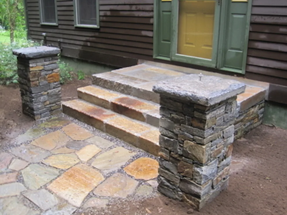 Landscaped stairs, walls, and pathways by Rock Solid Solutions - Photo 17
