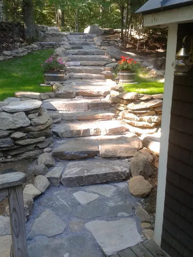Landscaped stairs, walls, and pathways by Rock Solid Solutions - Photo 23