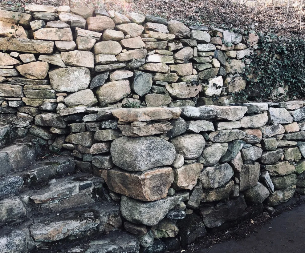 Robust Dual-Tier Retaining Wall by Hefel Masonry LLC - Photo 3