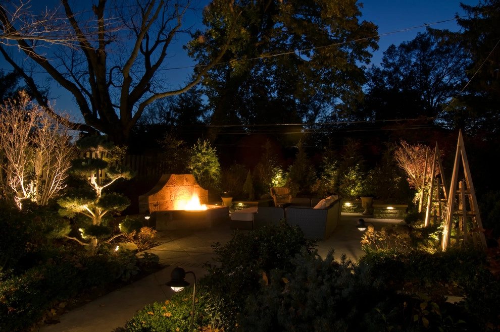 Backyard Renovation: Patio, Fireplace and Outdoor Lighting by The Ohio Valley Group, INC. - Photo 4