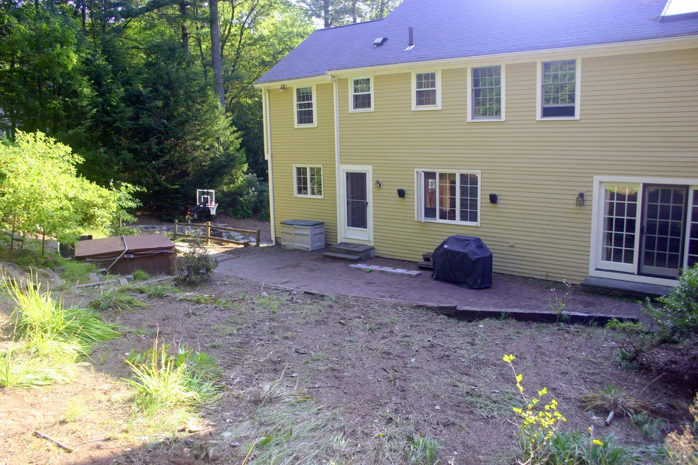 Fieldstone Wall Construction, Granite Step Installation & Paver Patio in Weston, MA by Premier Pavers & Hardscape Co - Photo 16