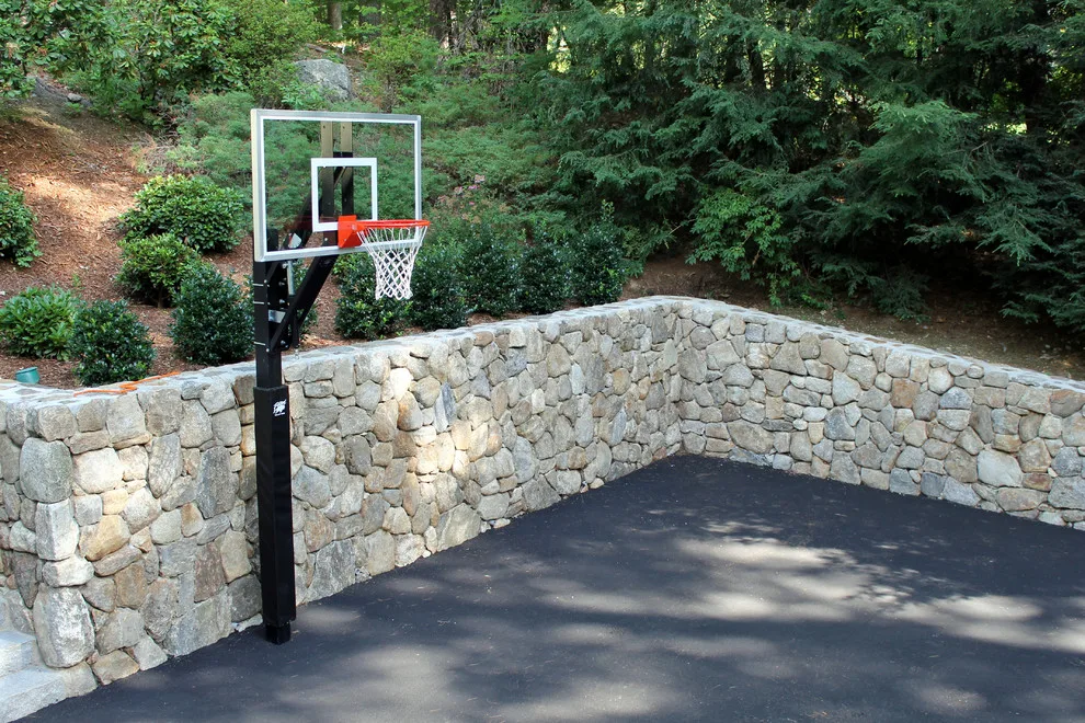Fieldstone Wall Construction, Granite Step Installation & Paver Patio in Weston, MA by Premier Pavers & Hardscape Co - Photo 7