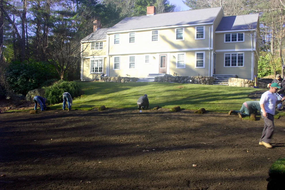Fieldstone Wall Construction, Granite Step Installation & Paver Patio in Weston, MA by Premier Pavers & Hardscape Co - Photo 11