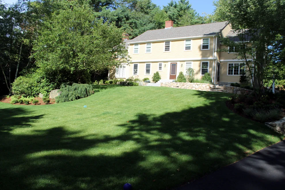 Fieldstone Wall Construction, Granite Step Installation & Paver Patio in Weston, MA by Premier Pavers & Hardscape Co - Photo 32