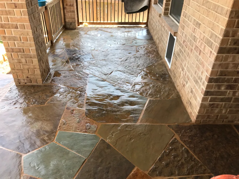 Patio expansion and fire pit addition by Esposito Hardscapes, LLC - Photo 5