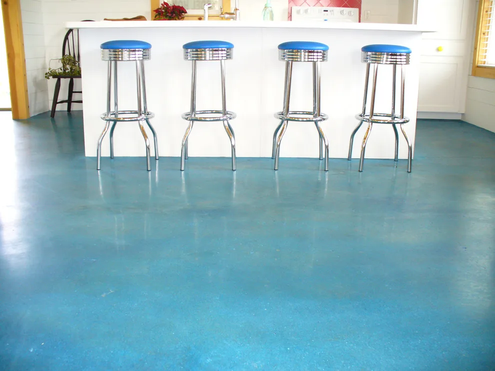 Concrete Stained Flooring in Kitchen and Living Area by Reycon Inc. - Photo 2