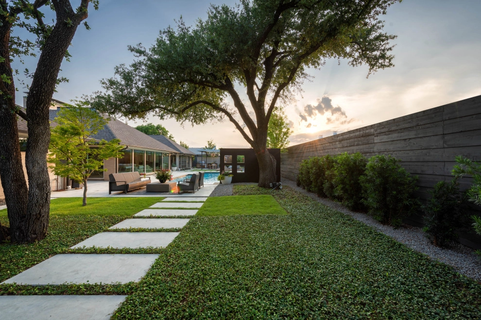 Swimming Pool Landscaping in Modern Preston Hollow by The Plant Concierge - Photo 3