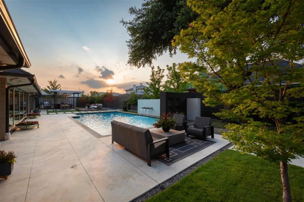 Swimming Pool Landscaping in Modern Preston Hollow by The Plant Concierge - Photo 4