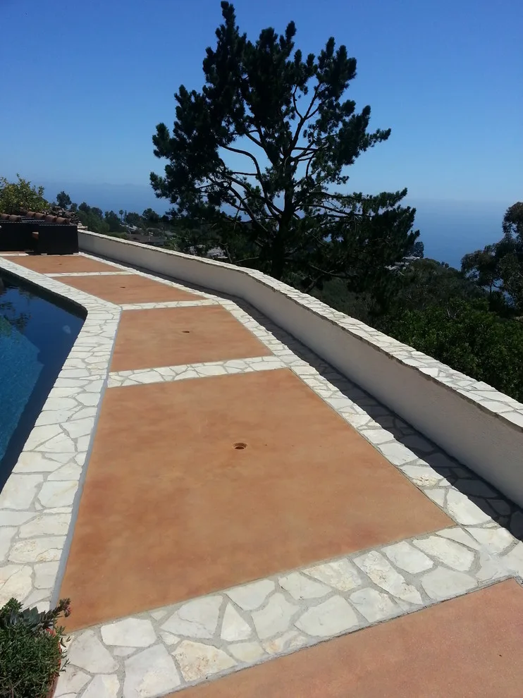 Palo Verdes Peninsula Swimming Pool Deck by Modern Concrete Surfaces - Photo 2