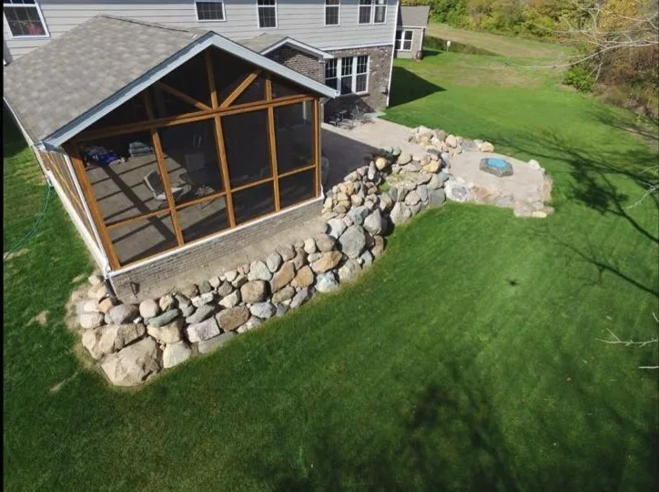Outdoor Seating and Stone Barriers by Denali Exterior Design - Photo 6