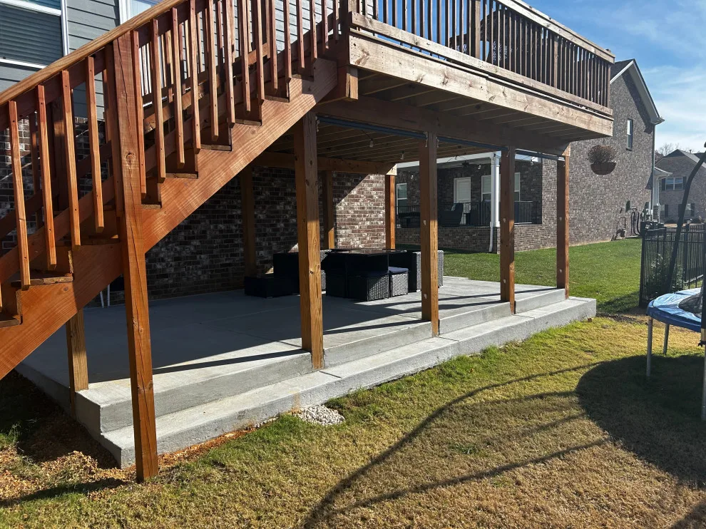Under-Deck Patio by The Concrete Gentlemen, LLC - Photo 2