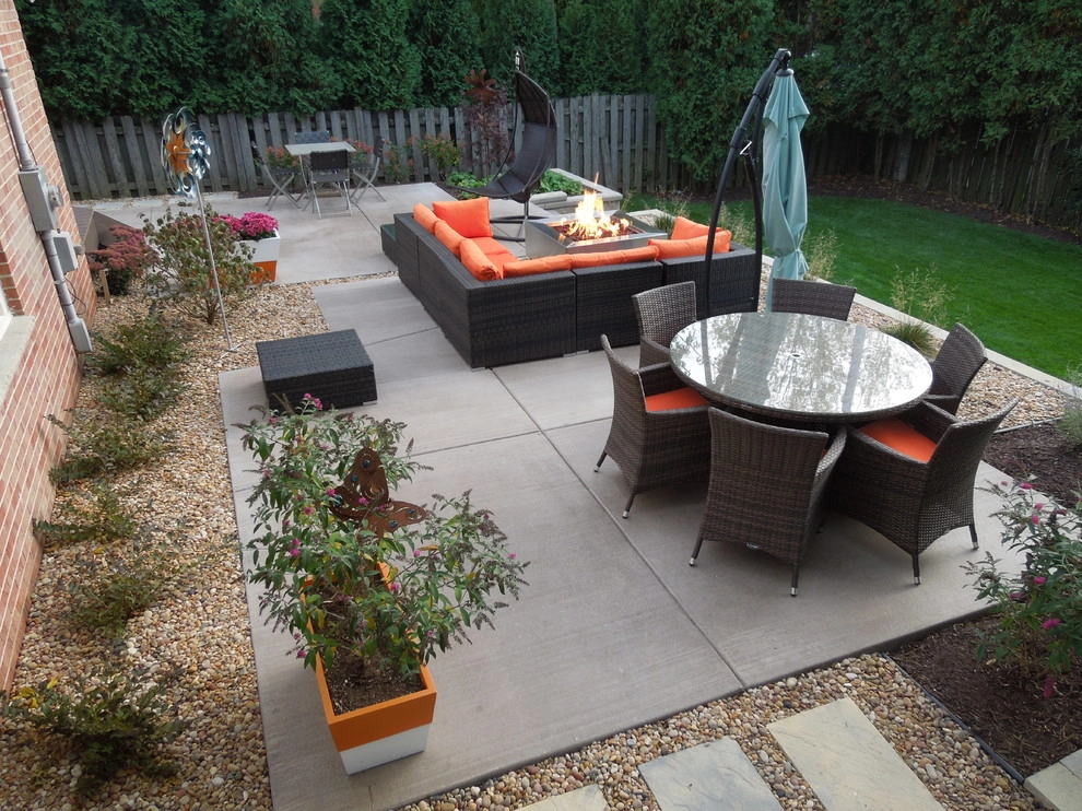 Small Back Yard Renovation with Living Area, Patio, Fire Pit by The Secret Garden - Photo 7