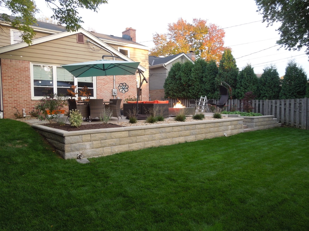 Small Back Yard Renovation with Living Area, Patio, Fire Pit by The Secret Garden - Photo 5