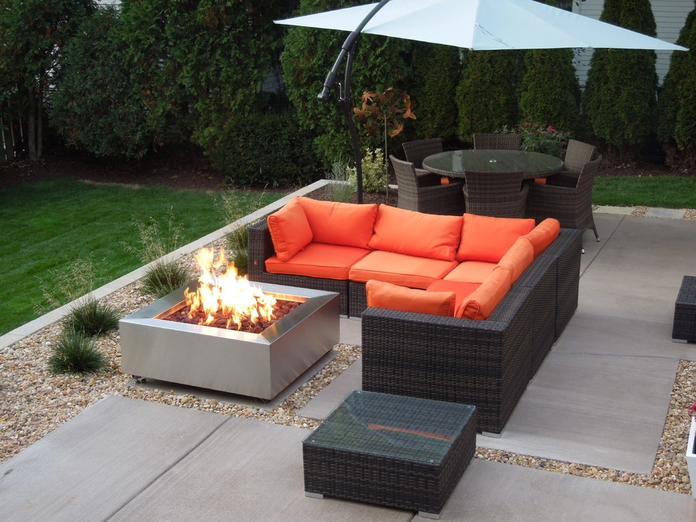 Small Back Yard Renovation with Living Area, Patio, Fire Pit by The Secret Garden - Photo 4