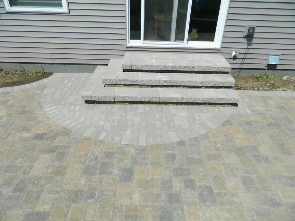 Paver Patio Featuring Seat Walls and Steps by Devine Design Hardscapes - Photo 7