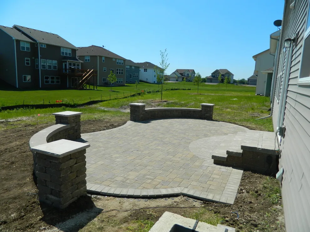 Paver Patio Featuring Seat Walls and Steps by Devine Design Hardscapes - Photo 3