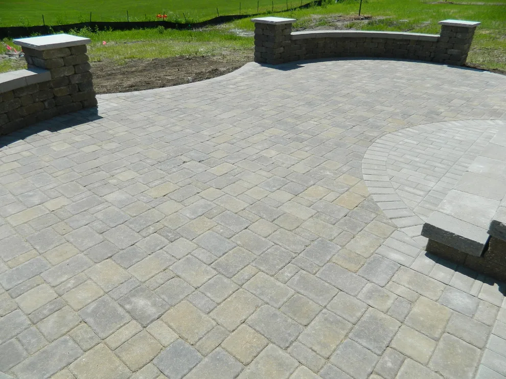 Paver Patio Featuring Seat Walls and Steps by Devine Design Hardscapes - Photo 8