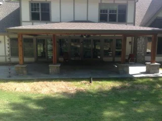 Bluestone Patio with Columns in Pennsylvania by Harpeth Valley Hardscapes, LLC - Photo 2