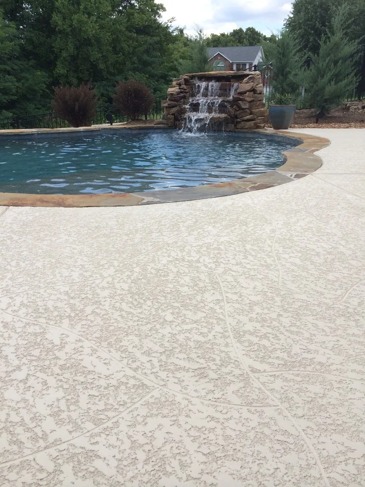 Deck Scoreline for Pool by Decorative Concrete Resurfacing - Photo 3