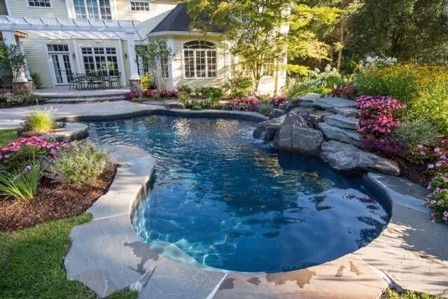 Outdoor Living Area with Pool and Patio by Cambridge Pavingstones With ArmorTec - Photo 2