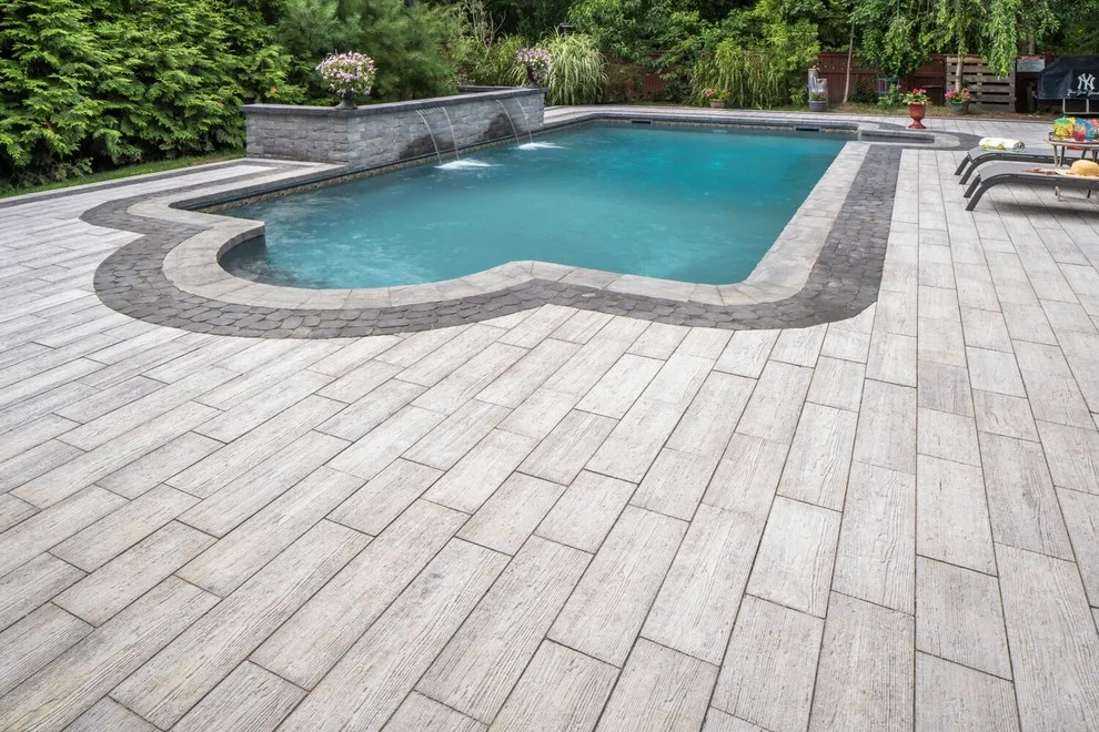 Patio Pool and Water Feature by Cambridge Pavingstones With ArmorTec - Photo 3
