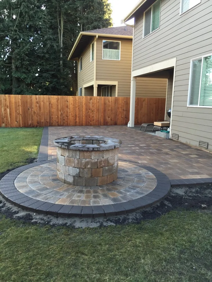 Patio Construction with Elevated Fire Pit by Xavier Pavers - Photo 4