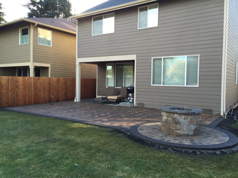 Patio Construction with Elevated Fire Pit by Xavier Pavers - Photo 2