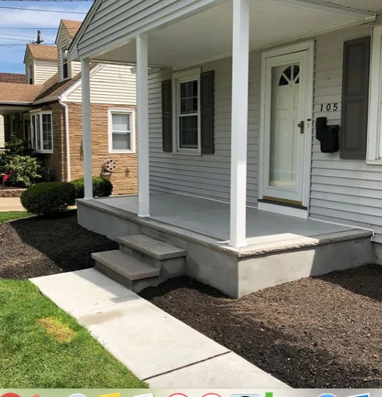 Trenton NJ Limestone Porch by Rusling Paving & Concrete - Photo 2