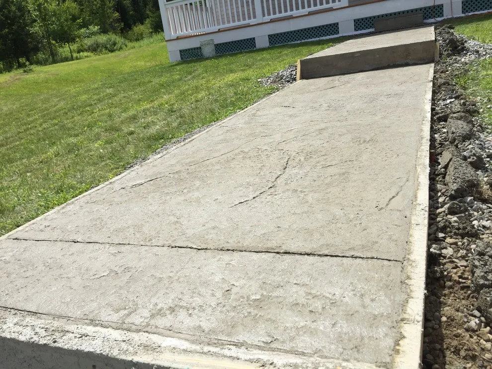 Haverhill, NH Smooth Stamped Concrete Pathway by Maple Creek Landworks LLC - Photo 7