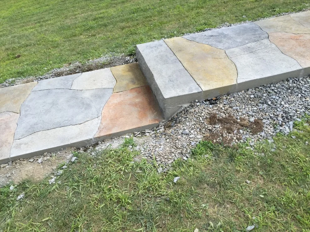 Haverhill, NH Smooth Stamped Concrete Pathway by Maple Creek Landworks LLC - Photo 8