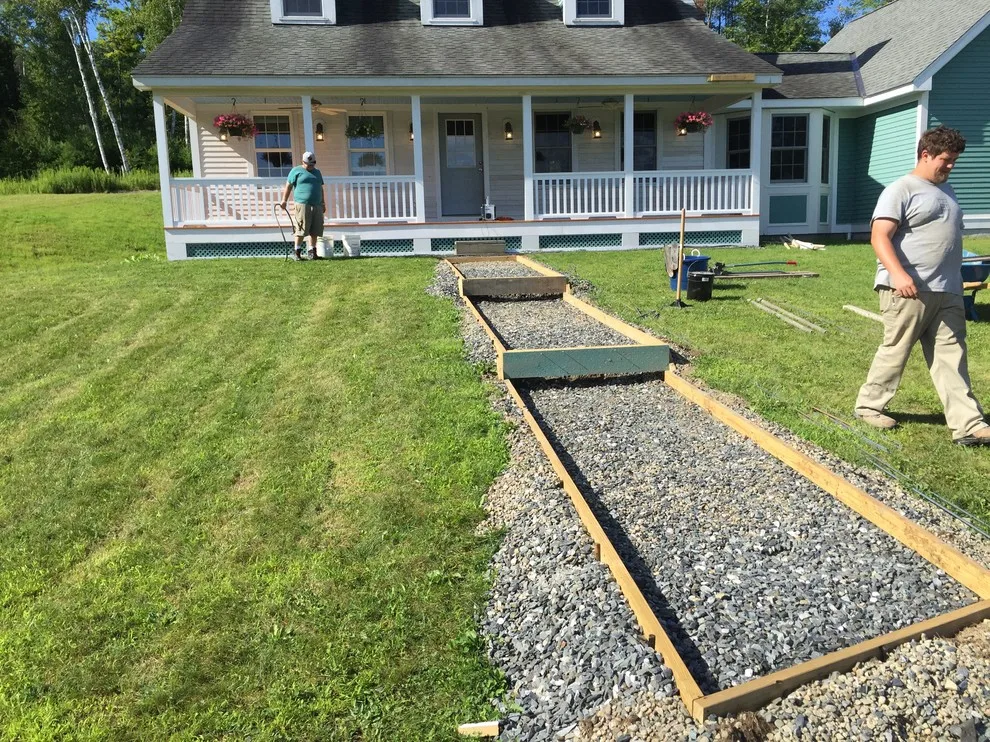 Haverhill, NH Smooth Stamped Concrete Pathway by Maple Creek Landworks LLC - Photo 4