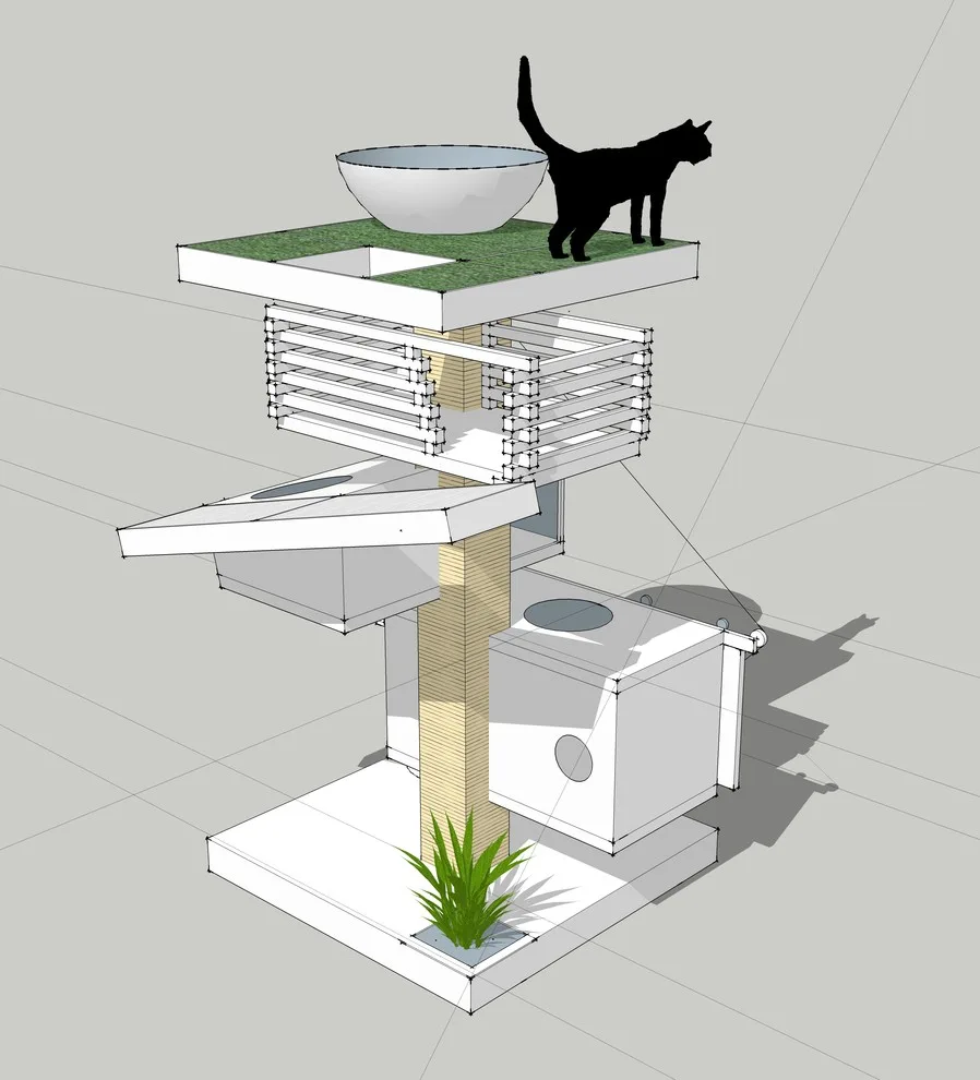 Single Cat Tower by Tom Kuniholm Architects - Photo 5