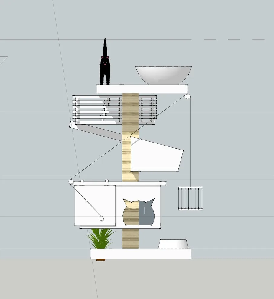 Single Cat Tower by Tom Kuniholm Architects - Photo 3